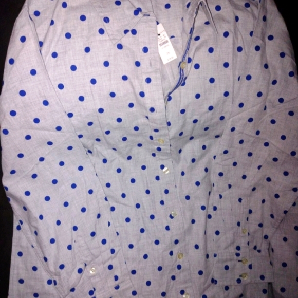 Talbots Tops - Talbot Women's Polka Dot Button Down Shirt #NEW